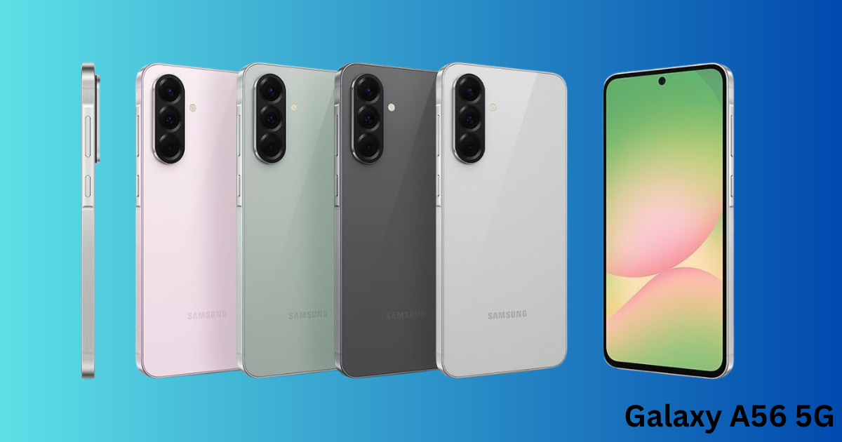 بانر Samsung Galaxy A56 5G باللون الأسود