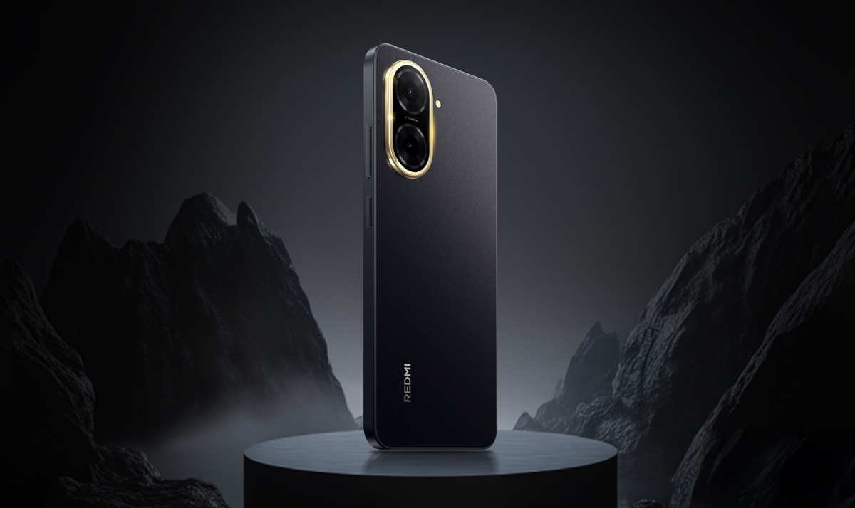 بانر Redmi A5 باللون أسود منتصف الليل