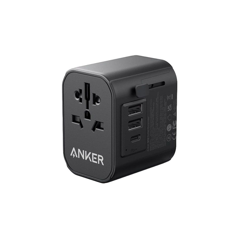 انكر محول سفر PowerExtend USB-C بقوة 30 واط أسود