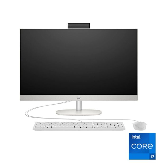 إتش بي 27 انش - شاشة لمس FHD - i7-1355U - 8جيجابايت رام - 512 جيجابايت SSD - DOS - CR0154NH WH