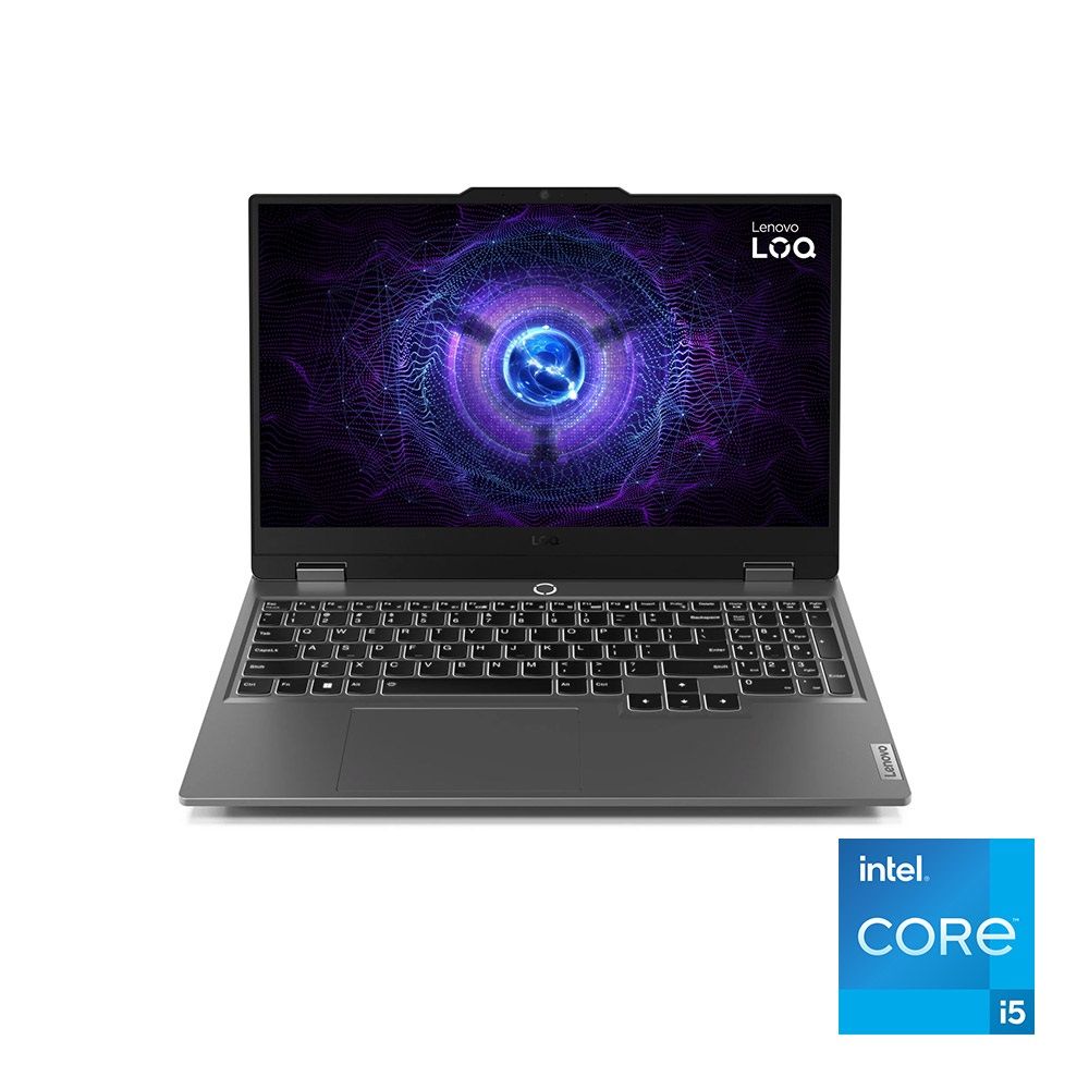 جيمنج لابتوب Lenovo LOQ 15IAX9  بمعالج انتل كورi5-12600HX رامات 16 جيجا هارد 512 جيجا SSD كارت شاشة RTX 3050 6GB شاشة 15.6" FHD ويندوز11 