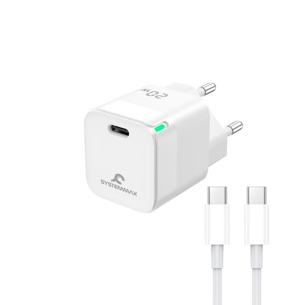 سيستم ماكس شاحن 20 وات  & كابل تايب سي-SM-20C