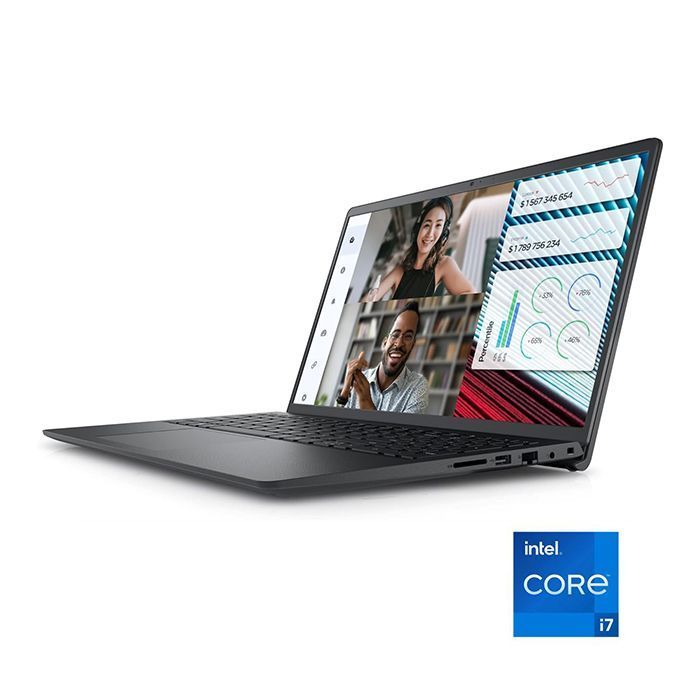 لابتوب ديل Vostro 3530 معالج Intel® Core™ i7 1355U رامات 8 جيجا هارد 512 جيجا جرافيك Intel UHD شاشة 15.6" FHD بتردد 120 هرتز دوس أسود