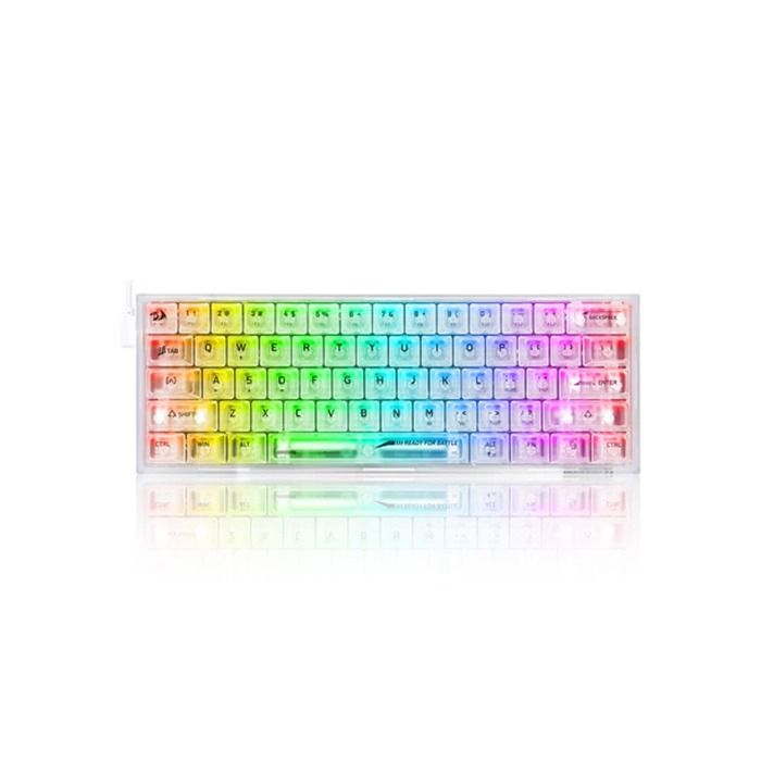 لوحة مفاتيح ألعاب REDRAGON K617 ميكانيكية CT RGB كريستال