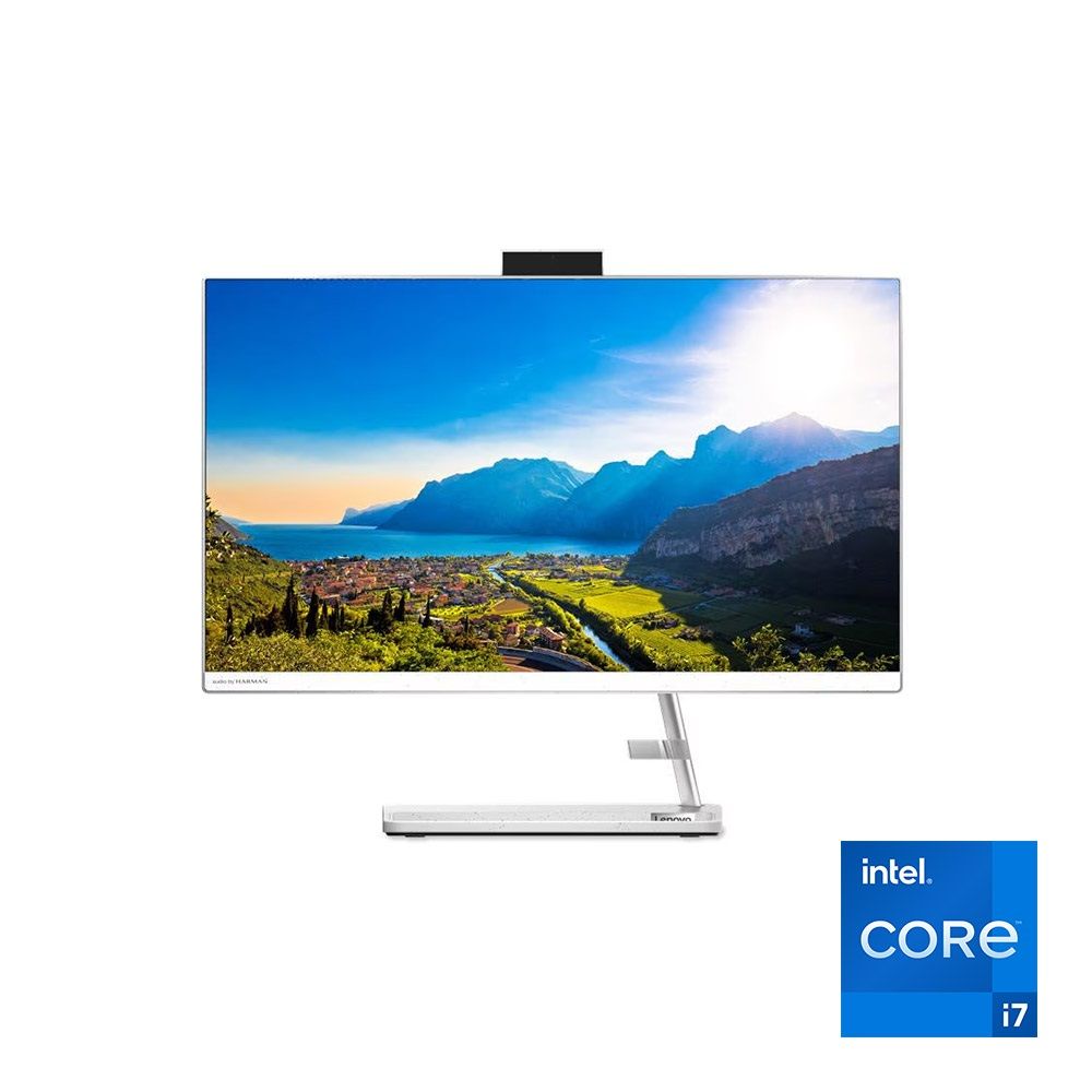 لينوفو اول ان وان 3 آيديا سنتر 24LTL6 F0G00096AX - معالج إنتل كور i7-1165G7 - رامات 8 جيجابايت - هارد  1 تيرابايت - شاشة لمس 23.8 بوصة - بطاقة رسومات MX450 2G - نظام تشغيل DOS - لون أبيض