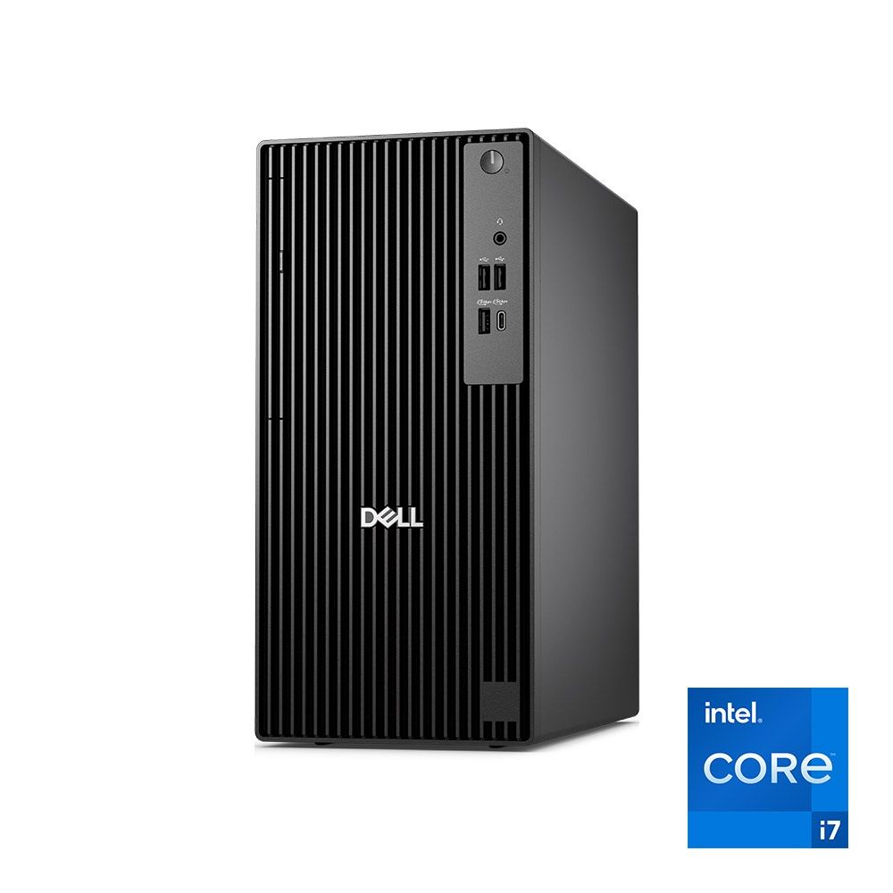 ديل PRO TOWER QCT1250 - معالج Intel® Core™ i7 14700  رامات 16 جيجابايت DDR5 -الهارد 512 جيجابايت - نظام تشغيل DOS- منفذ DisplayPort و منفذ HDMI - استهلاك طاقة 180 واط - ضمان 3 سنوات