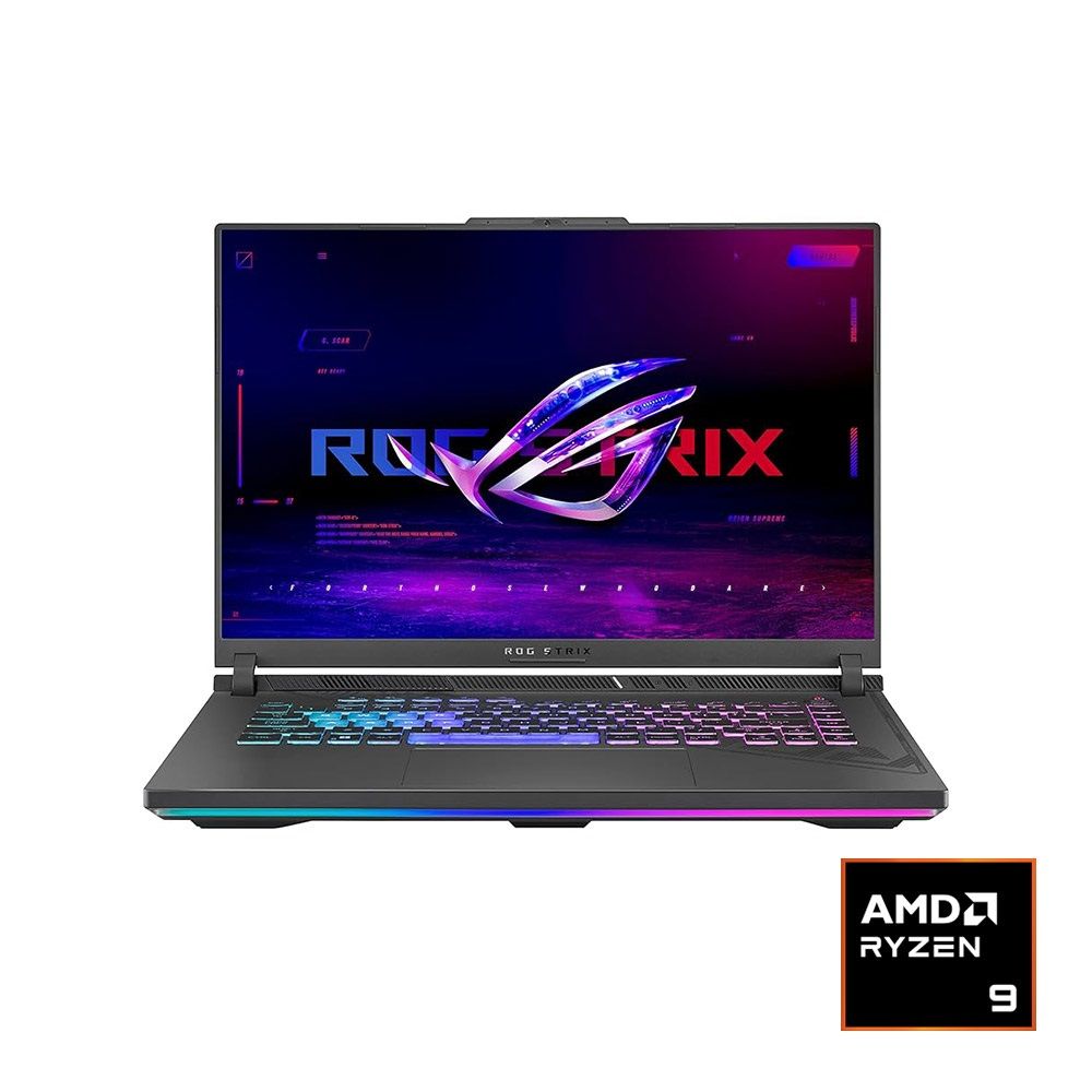 لابتوب اسوس ROG Strix G16 G614PH-RV161W معالج AMD Ryzen 9 8940HX  رامات 16 جيجا هارد 1 تيرا  كارت شاشة NVIDIA GeForce RTX 5050 8 GB  شاشة 16" FHD بتردد 165H ويندوز11 رمادي
