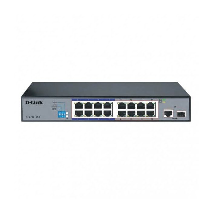  دي لينك سويتش 16 منافذ  DES-F1016P-E 