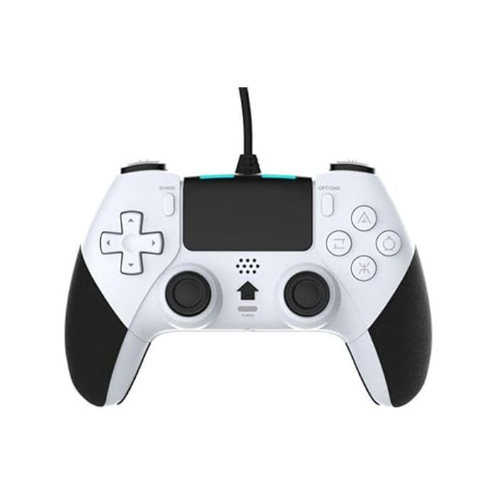 وحدة تحكم PS4 والكمبيوتر الشخصي / طراز PS5 سلكي / أبيض T29