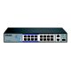 D-Link Unmanaged Switch DGS-F1016P 16 Port Gigabit PoE 16 PoE+ 32 Gbps Desktop