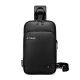 ARCTIC HUNTER Crossbody Bag XB00113 Water Resistant USB Port 7.5L Black