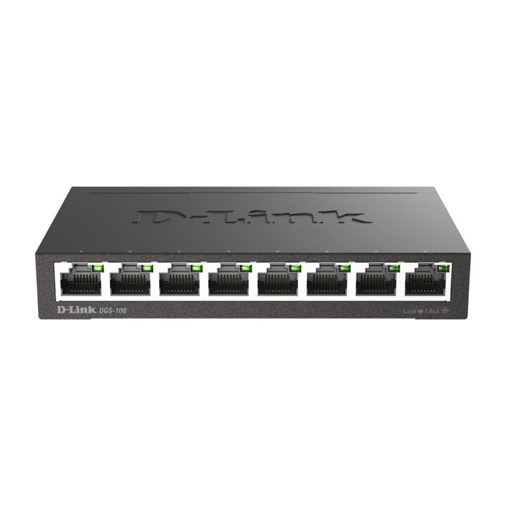 D-Link Unmanaged DGS-108/E 8 Port Gigabit Desktop