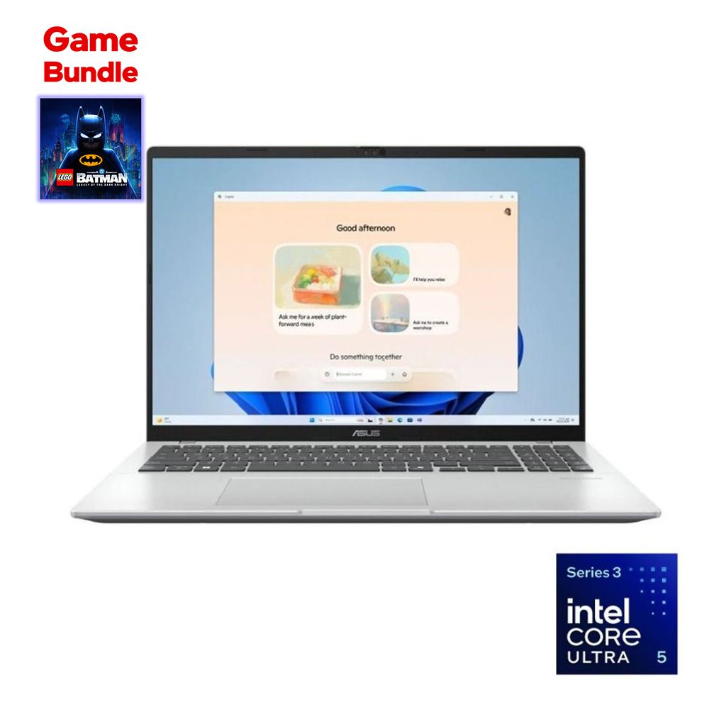 لابتوب ASUS Vivobook 16 X1607AA-MB155W معالج Intel Core Ultra 5 -325 رامات 16GB هارد  512GB SSD كارت الشاشة Intel Graphics  الشاشة 16" WUXGA 60Hz ويندوز 11