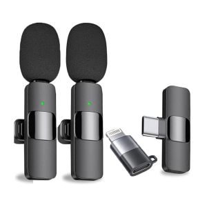 Microphone K9 Wireless Dual Omnidirectional Type-C & iPhone Black