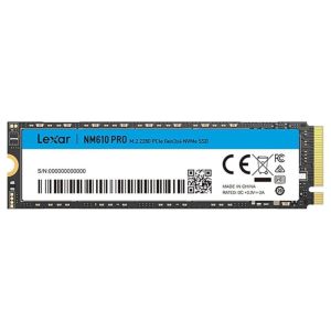 هارد ديسك Lexar NM610 Pro (LNM610P500G) SSD NVMe M.2 سعة 500GB بواجهة PCIe 3.0 وسرعة قراءة 3300MB/s
