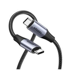 كابل UGREEN USB-C إلى USB-C بقدرة 240 واط بتقنية الشحن السريع PD، طوله 1 متر رمادي