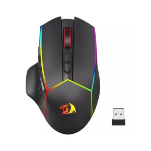 ماوس Redragon M814RGB جيمينج Wired + Wireless بدقة 8,000 DPI اسود 