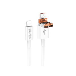 بروفون BX102 - وينر - كابل شحن ونقل بيانات 2 في 1 - يو إس بي/تايب سي إلى آي بي