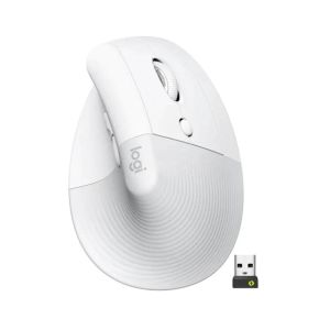 Logitech Lift Office Mouse Bluetooth Ergonomic Off-White/Pale Grey