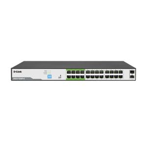​​D-Link DGS-F1026P-E250M 24-Port 1000Mbps PoE Switch with 2 SFP Ports