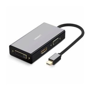 محول UGREEN من Mini DP إلى HDMI/VGA/DVI أسود (20418)