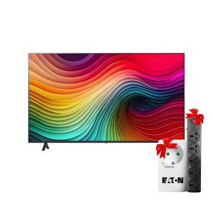 إل جي 50 بوصة 4K  شاشة سمارت  تقنية نانو سيل جهاز استقبال مدمج - 50NANO80T6A+مشترك سيستم ماكس هدية