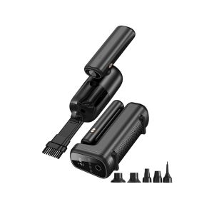 واي ووWi-Ai002 - 5×1 - مكنسة كهربائية (سحب ونفخ) - مضخة هواء - كشاف - أسود