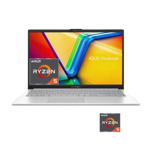لاب توب اسوس فيفو بوك جو 15 E1504FA-NJ005W، معالج ايه ام دي رايزن 5 7520U، هارد 512 جيجا ، رام 8 جيجا، شاشة FHD بحجم 15.6 بوصة، كارت شاشة ايه ام دي راديون جرافيكس، ويندوز 11 - فضي