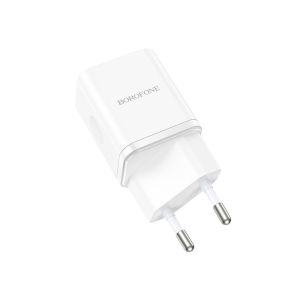 هوكو شاحن جداري - فيلد - منفذ واحد بي دي - 20 واط - أبيض - BN6