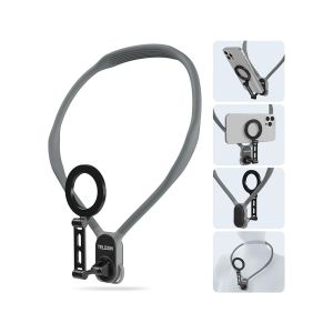 تيليسين حامل رقبة مغناطيسي للهاتف الذكي رمادي – MNM-002