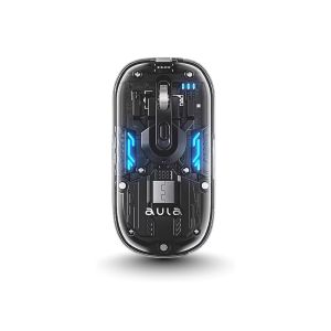 ماوس Aula  ألعاب لاسلكي قابل لإعادة الشحن بتقنية بلوتوث ثنائي الوضع أسود -AM210 