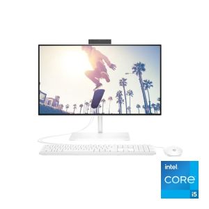 جهاز HP AIO CB1023NH بمعالج Intel Core i5 (1235U) -الرامات  8 جيجابايت -الهارد  512 جيجابايت - شاشة لمس IPS FHD مقاس 24 بوصة - نظام تشغيل DOS - ابيض- 6V337EA