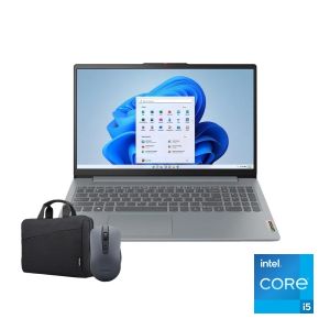 لينوفو ايدياباد سليم 3  15IRH10 - انتل كور اى 5 (13420H)- رامات 16 جيجابايت -512جيجابايت -شاشة 15.3 بوصة - ويندوز 11 -جراى ماوس WL310+T210 أسود- ضمان سنتين  