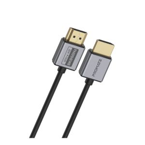 بروميت – كابل HDMI للصوت والفيديو – أجهزة التلفاز والشاشات – زاوية قائمة – مطلي بالذهب 24 قيراط – 4K ألترا إتش دي