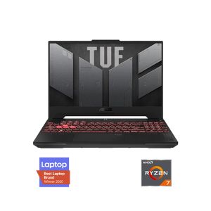  رام 16 جيجا, 512هارد جيجا -شاشة 15.6 بوصة-RTX 4060 كارت شاشه بسعة 8 جيجا - AMD R7 7435HS لاب توب العاب اسوس بمعالجTUF A15 FA507NVR-LP007W 