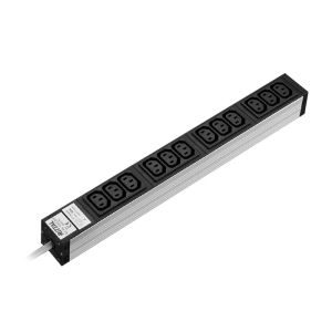 Rittal Basic PDU with 12 ways-Socket strip for IEC 320 connectors