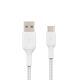 Belkin CAB002BT1MWH BOOSTCHARGE Braided USB-C to USB-A Cable 1m/P White