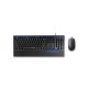 Rapoo NX2000 Wired Optical Mouse And Keyboard Combo - Black