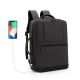 MEINAILI 1908-Wl 15.6 Business Waterproof Laptop Backpack - USB Outport - Black