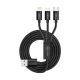 MAK CABLE 3IN1 -1M BLACK - CMC-03