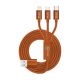 MAK CABLE 3IN1 -1M BROWN - CMC-03