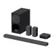 سوني  ساوند بار 5.1 قناة مع مكبرات صوت خلفية لاسلكية أسود -HT-S40R
