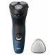 ماكينة حلاقة Philips 1000 Series قابلة لإعادة الشحن للاستخدام الجاف والرطب  أزرق × أسود – S1151/00