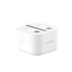 Recci Charger Home Adapter Type-C 20W Usb-C 3 Pain Rct-P05U 00CM Ghost RTC-P10CL - White
