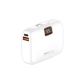 Recci Power Bank Charger with Built-in 2 Cables, 2 Ports, 10000mAh, White - RPB-P33