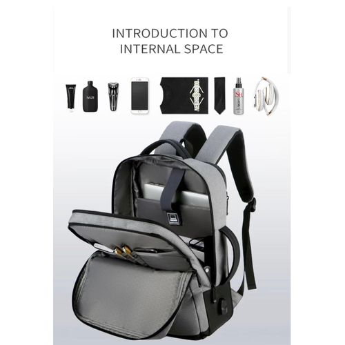 MEINAILI 1908-Wl 15.6 Business Waterproof Laptop Backpack - USB Outport ...