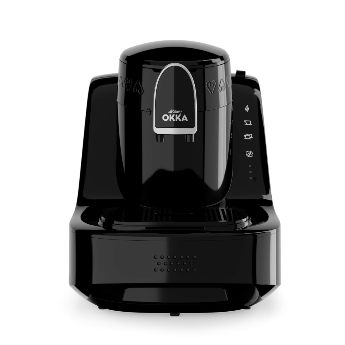 Arzum OKKA OK0040-20 Black & Silver Touch Coffee Machine - Hero