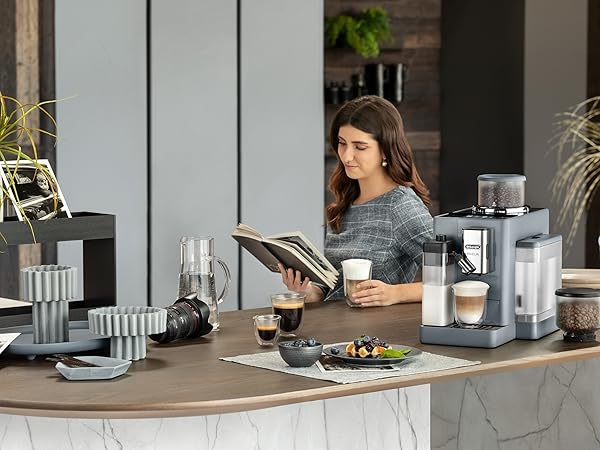 De’Longhi Rivelia EXAM440.55.G Bean-to-Cup Coffee Machine - Hero