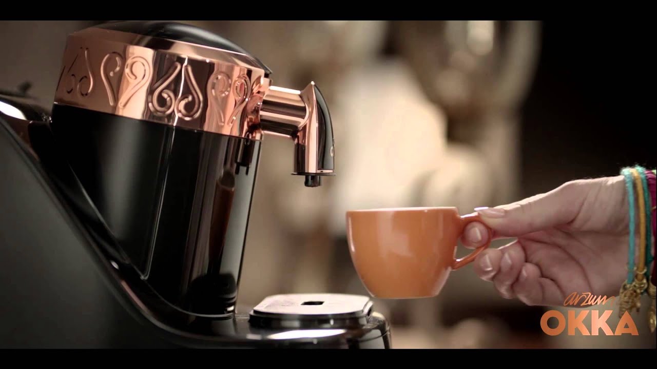 ماكينة القهوة التركية أرزوم أوكا OK001 أسود ونحاسي