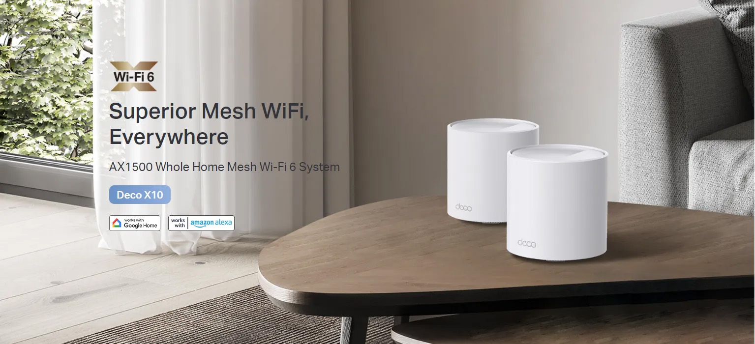TP-Link Deco X10 (حزمة 2) AX1500 نظام Mesh Wi-Fi 6
